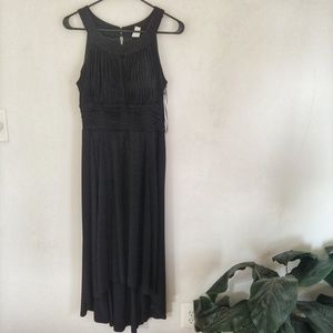Sagria black hi low maxi dress 12